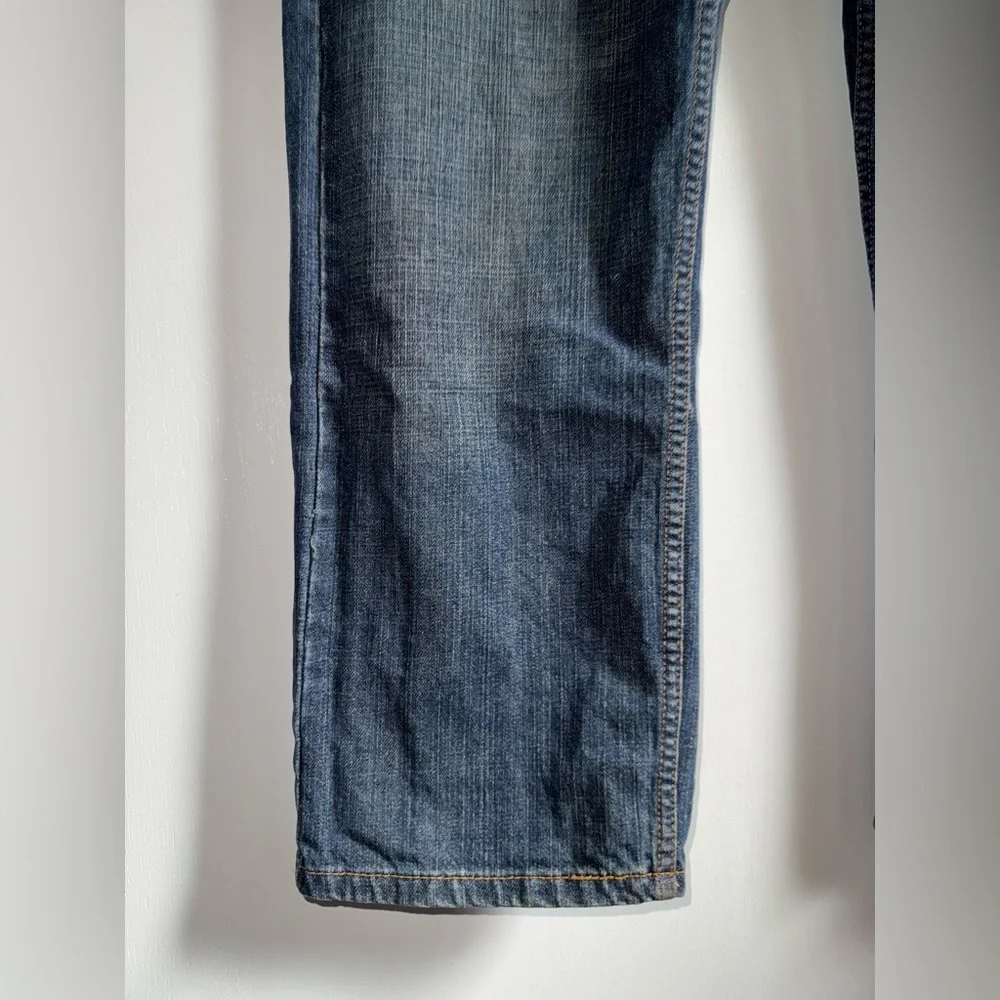 Levi’s 505 Denim Jean Pant Straight Fit Men Size 38 X 30 Dark Blue Cotton